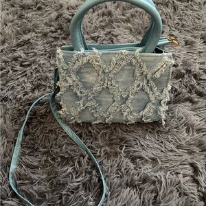 Target Light Blue Textured Mini Bag